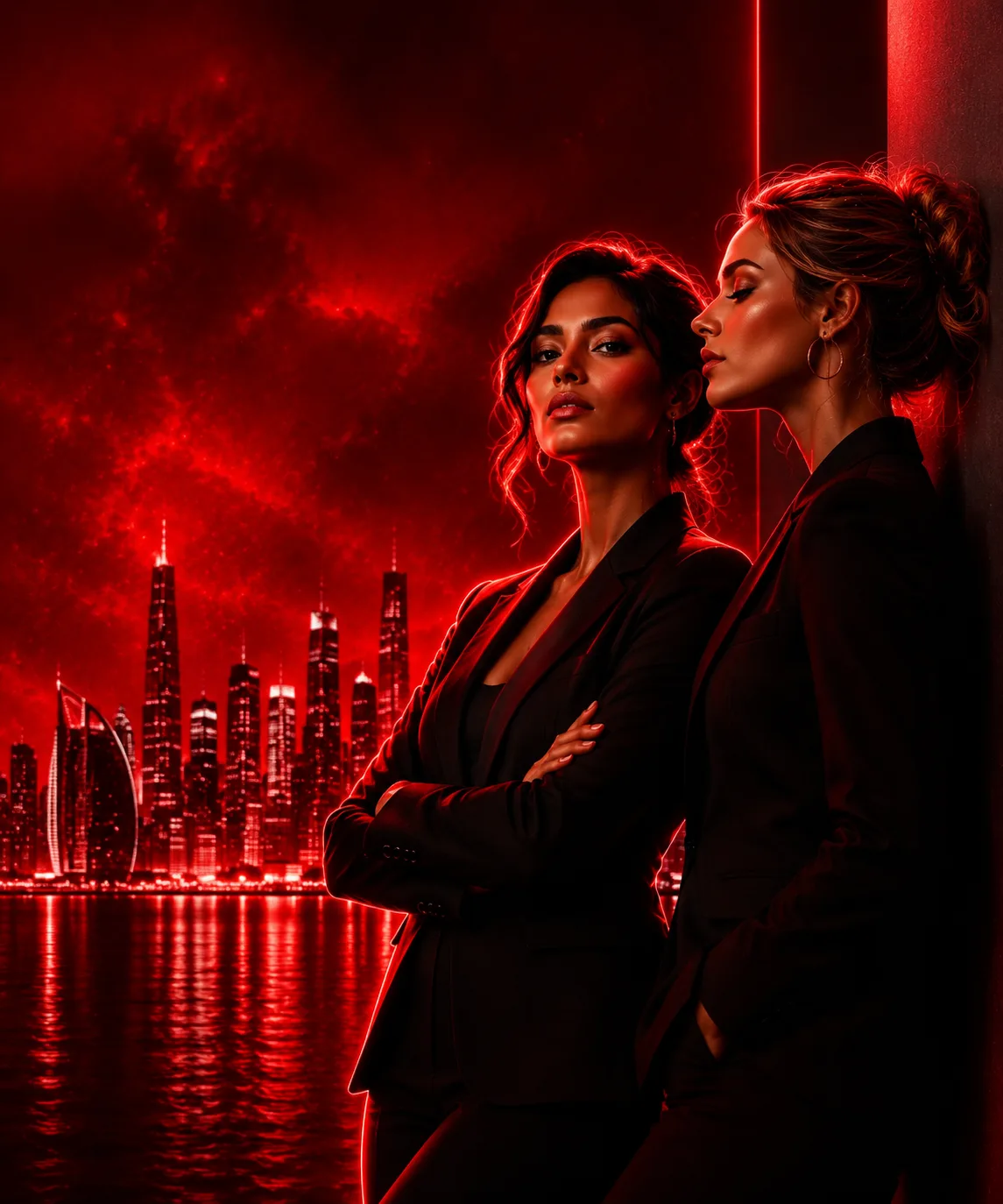 WWEC cover image for “Grow & Belong” — a brand portrait of a woman against a red-toned city skyline