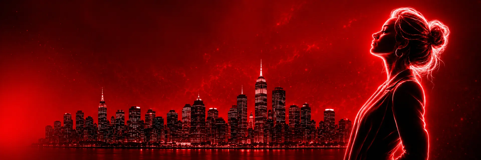 WWEC cover image for “Leadership responsible for the integrity of the standard.” — a brand portrait of a woman against a red-toned city skyline