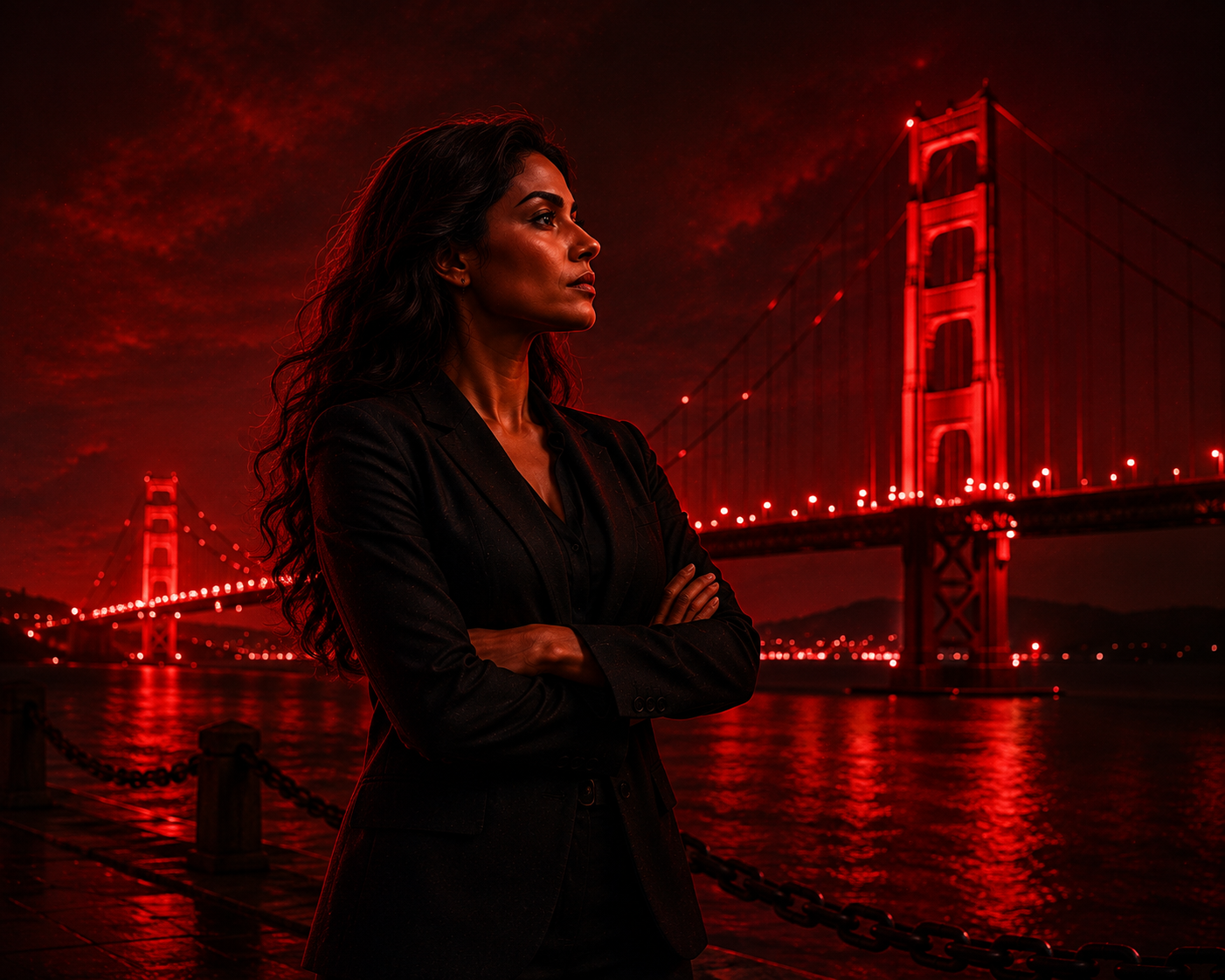 WWEC cover image for “Apply for Certification” — a woman before the Golden Gate Bridge in San Francisco