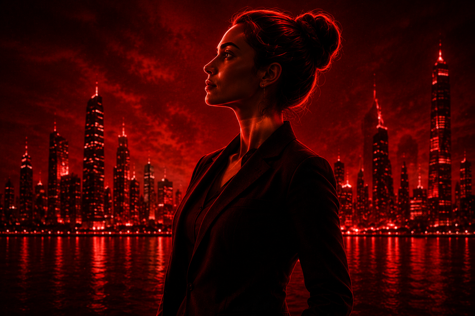 WWEC cover image for “Workplace excellence should be measured by experience, not intention.” — a side profile of a professional woman against an urban skyline