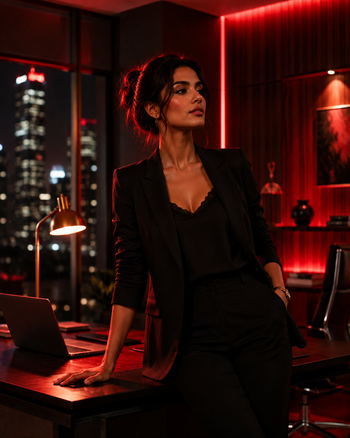 WWEC cover image for “Stay updated” — a brand portrait of a woman against a red-toned city skyline
