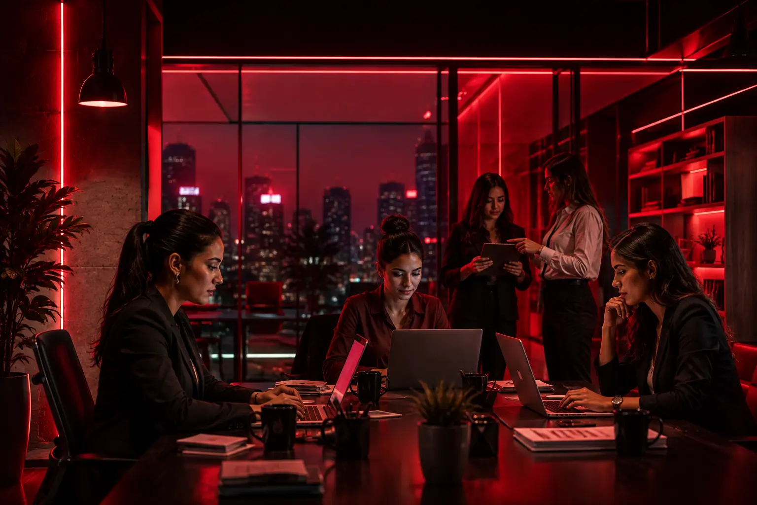 WWEC cover image for “Lifelink Healthtech LLC” — a brand portrait of a woman against a red-toned city skyline